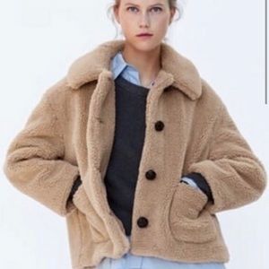Zara teddy coat